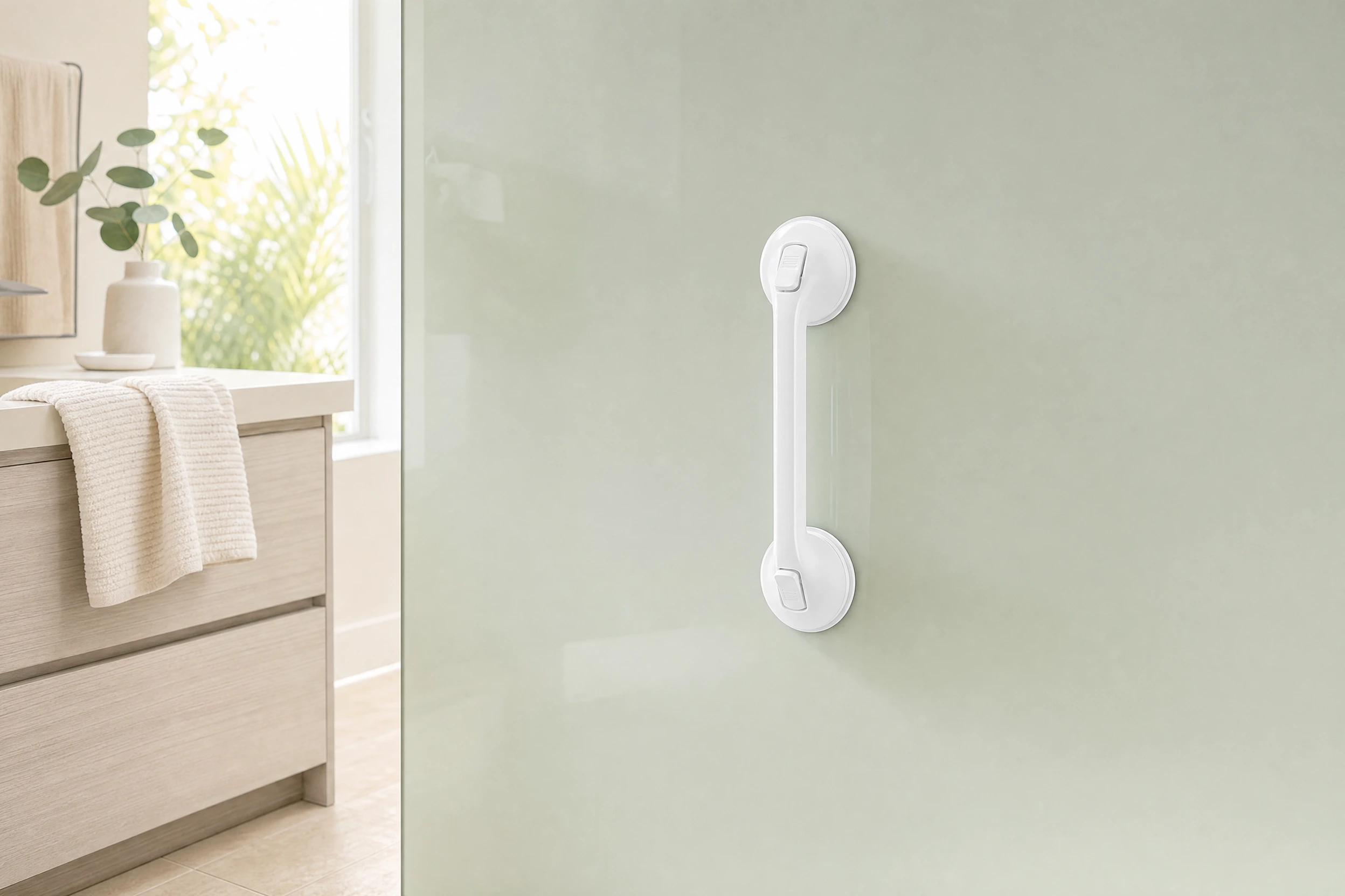 Illustrative scene: At home — removable handle